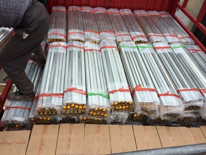 Система потока картонных пакетов на складе под давлением гравитации 5